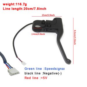 Brake Lever Bell Waterproof Brake Handle with Horn for Xiaomi M365 Electric