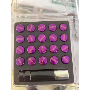 Racing Titanium Locking Wheel Nut Black Wheel Nuts With M12 M14 Size