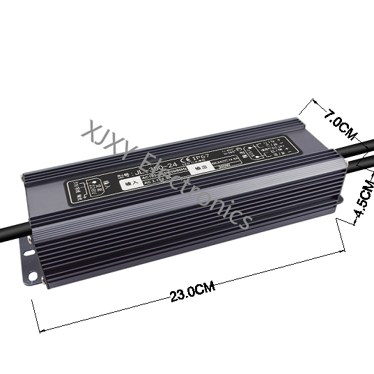 Light Strips IP67 Waterproof LED Driver 24V 300W 12.5A Ultra Thin 85% Efficiency