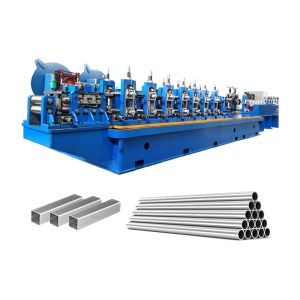 Square Circular 300KW ERW Tube Mill Metal Iron Steel Pipe Making