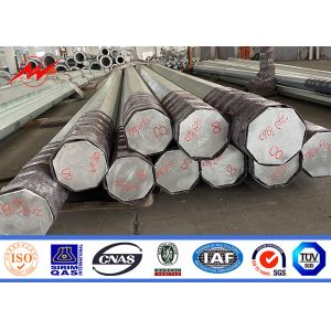 Bitumen Electric Power Pole Transmission Steel Pole 36mm Q345