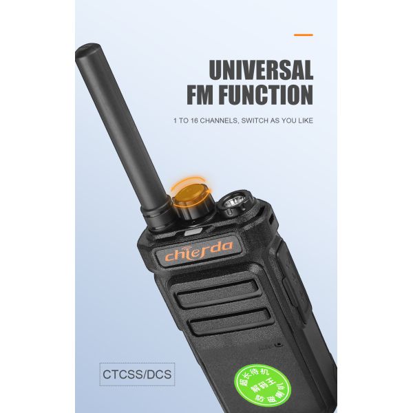 Chierda CD101F Plus BT 5.1 Walkie Talkie with Type-C Charger