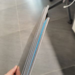 Flash Silver PVDF Aluminum Composite Panel High Dimensional Stability Advertisem