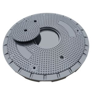 China Reinforced Fiberglass Sewer Cover , Plastic FRP Sewage Manhole Cover on sale