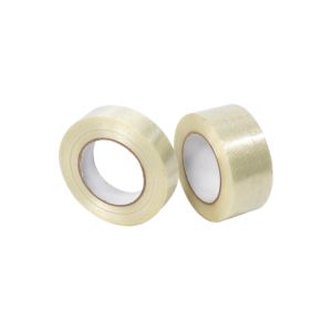 No Residue Transparent Crosslink Mesh Reinforced Filament Tape For Carton