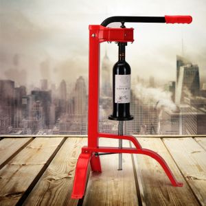 Home Making Wine Floor Corker 5kg Manual Type Metal And Plastic Material