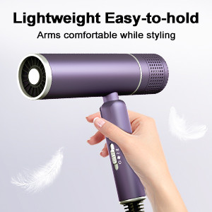 1600W Powerful Blow Dryer , Foldable Travel Hair Dryer With Styling Nozzle Diffuser