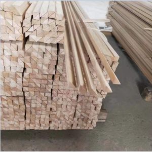 Building Construction Paulownia Triangle Chamfer Timber Strip