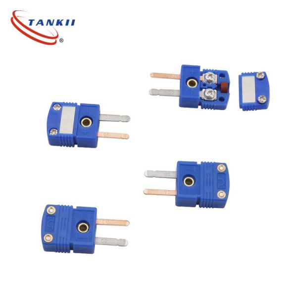 Miniature Thermocouple Connectors T Type With Flat Pin Copper-Constantan For