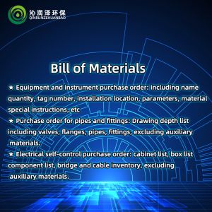 Quality The process package provides a procurement material list to provide technical support during the procurement phase for sale