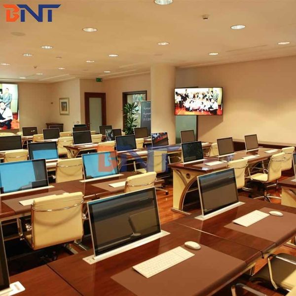 Buy Super Slim Desk 17.3 Inch Screen 519*77mm Motorized Monitor Lift at wholesale prices