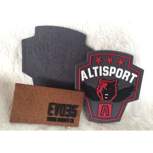 Colourful Custom Printed Fabric Labels , Friendly Ink Heritage Patches