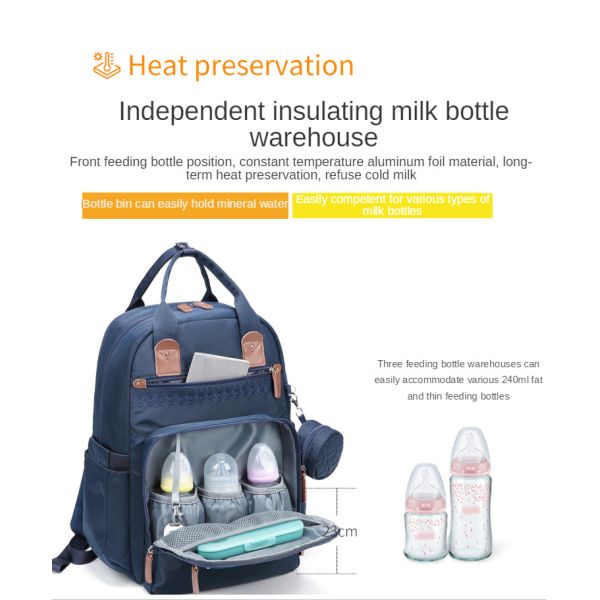 Fashion Backpack Multifunctional Foldable Mother Bag Large Capacity Mother Bag Bed