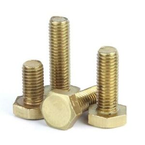 Din 933 Iso 4017 Hex Head Cap Screw Brass M3 - M20 Fully Threaded