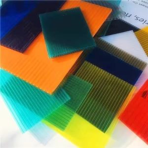 Polycarbonate Hollow Sheet Simply Processed and Installed Blue Polycarbonate