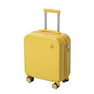 OEM Childrens Rolling Suitcase With 1 Beauty Case Macaron Color Youth Rolling