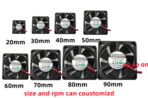 Waterproof Practical 24V Brushless Fan , Multipurpose Blower Fan Dc 12V