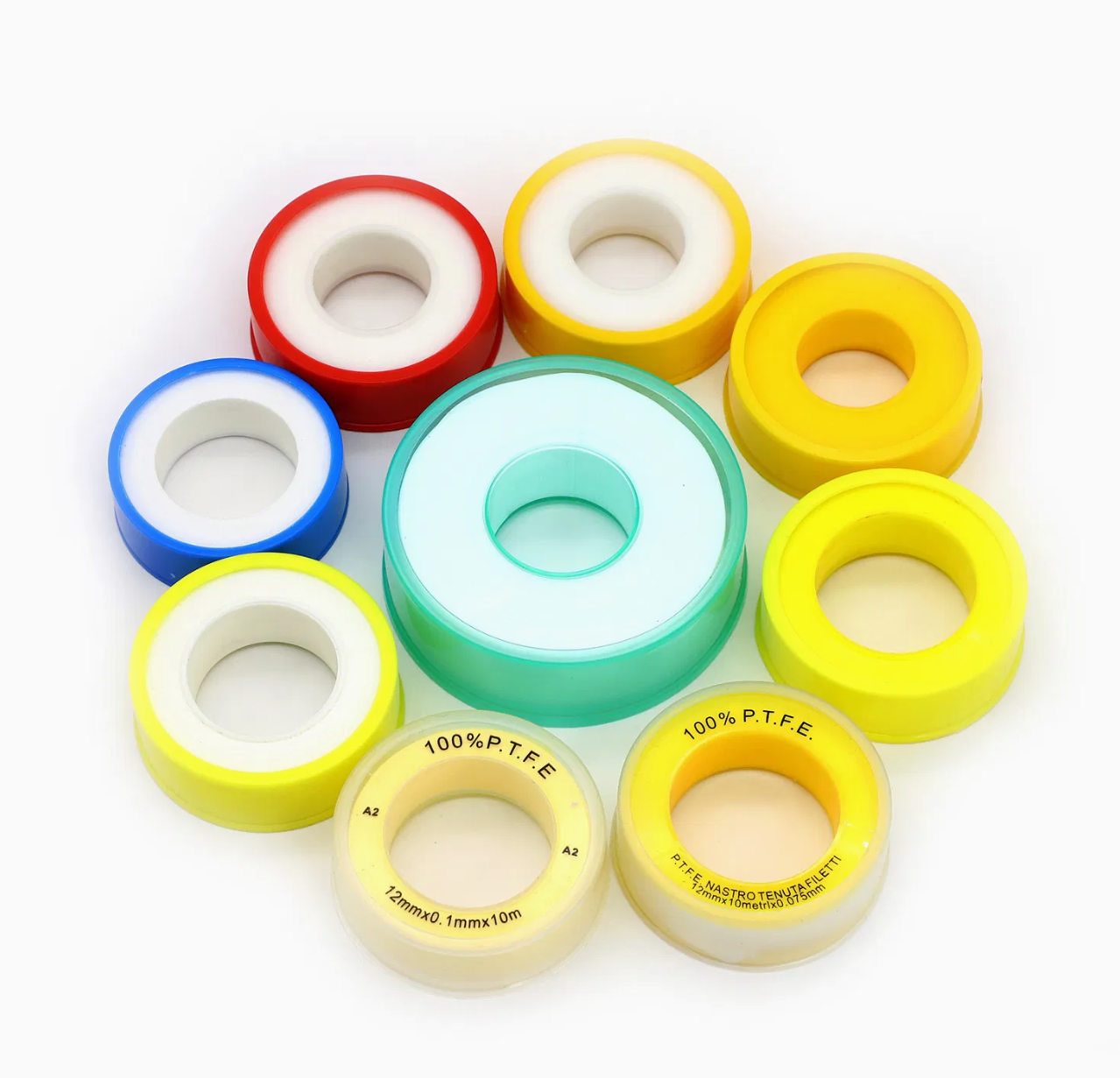 PTFE Tape application on industrial flange connection