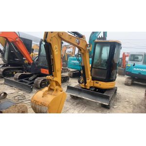 Mini Caterpillar 303.5 Used CAT 3ton Excavators Track Diggers With Side Swing