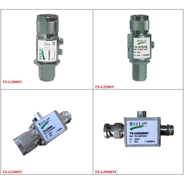 3000MHz / 3G Antenna Surge Protector For Coaxial / Cell Sites / Antenna Systems