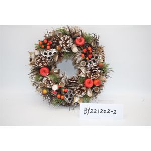 Wholesale Artificial Christmas Door Decoration Supplies Nature Pine Cone Large