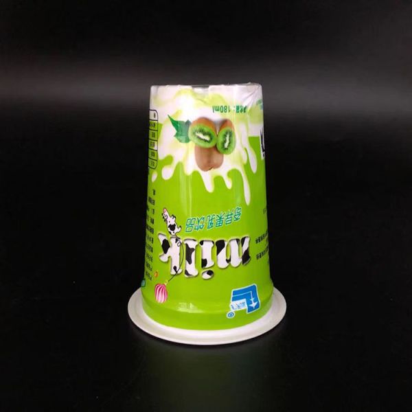 180ml Food Grade Yogurt Plastic Cups Frozen Yogurt Cups With Aluminum Foil Lids