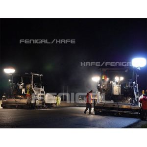 Lighting LED balloon on tripod stand for night road pavement and tunnel