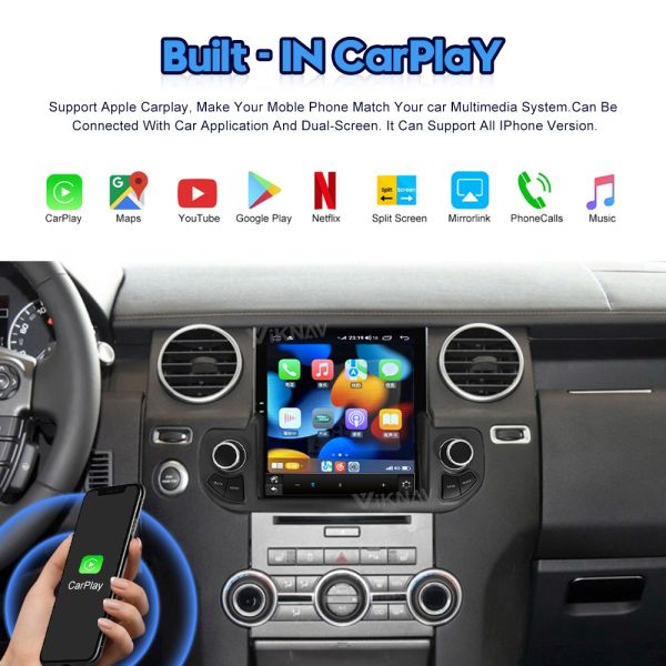 Viknav Car Radio For Land Rover Discovery 4 LR4 (2009-2016) 10.25inch Upgrade Wireless CarPlay Touch Screen Stereo Player