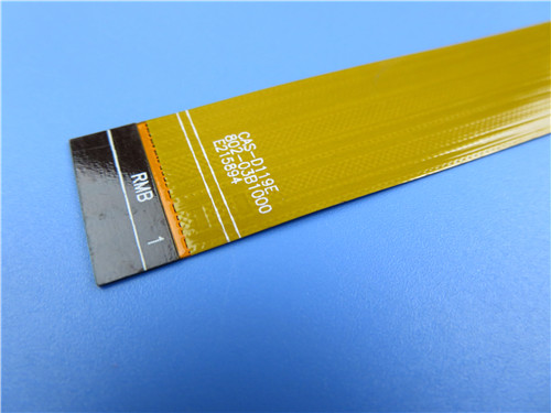 Dual Layer Flexible Printed Circuit Board on Polyimide With Yellow Mask and PI