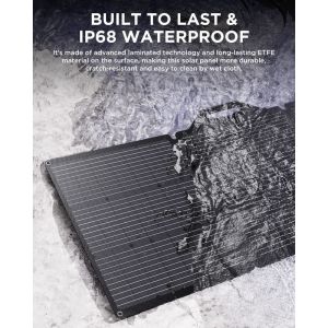 200W Portable Solar Panel Charger For RV Camping Yacht Golf Cart IP68 Waterproof