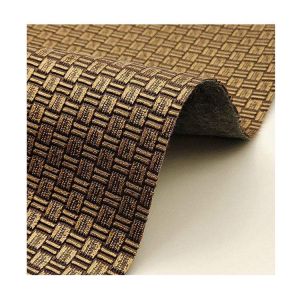 Wholesale Pvc Antique Brass Weave Pattern Artificial Synthetic Leather Packaging