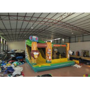 Safari park inflatable combo inflatable elephant combo animals inflatable combo