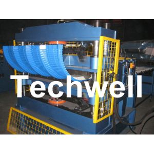 PLC Computer Control Custom Roof Panel Curving Machine To Curve Finished Roof