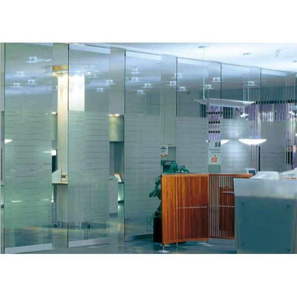 Conference Room Decorative Aluminum Clear Glass Sliding Partition Walls