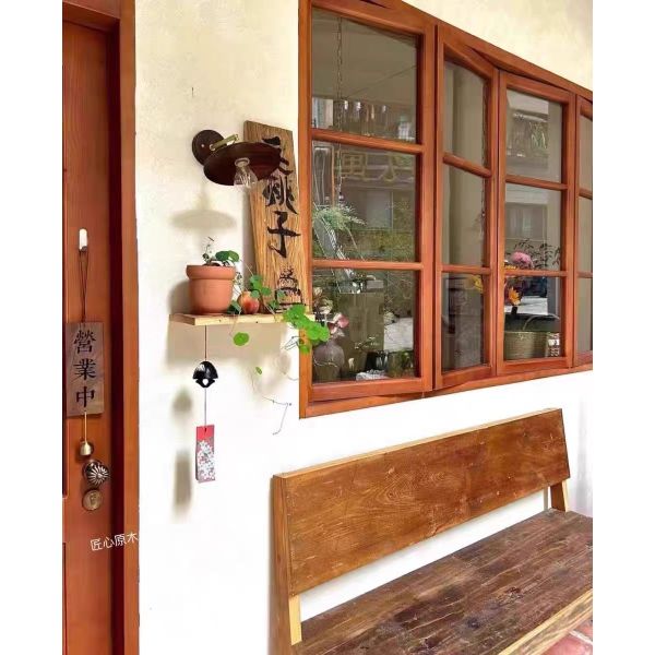 DERCHI Fold up Black Aluminium Bifold Windows Double Glazed Glass Balcony Vertical Folding Window