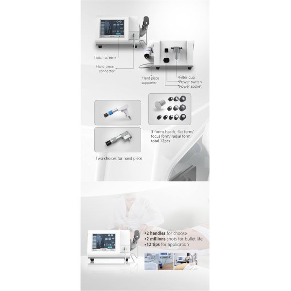 1-21Hz Pain Therapy Equipment , Physical Therapy Devices With 8 Inch Touch Screen