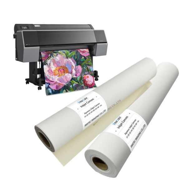 Buy 127cm 152cm Width Matte 280gsm Polyester Canvas For Eco Solvent Ink Printer at wholesale prices
