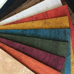 Bread Veins Cork Leather Fabric Elegant Appearance Artificial Strong Color