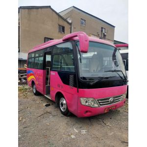 Second Hand Mini Used Yutong Bus ZK6609D2 19 Seats Front Engine Air Conditioner