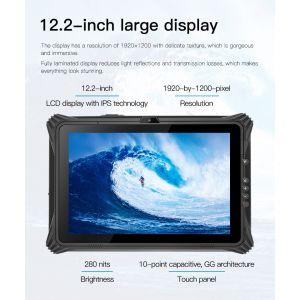 Windows 10 IPS Rugged Tablet PC With Front 2.0MP Rear 8.0MP Camera