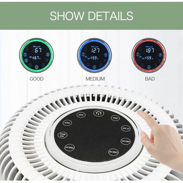 Carbon Filter HEPA 10 35m2 Home Air Purifier 18W UV Light