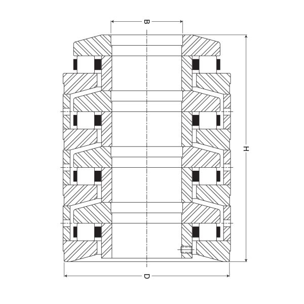T7AR18100 18*100*266mm Multi-Stage cylindrical roller thrust bearings