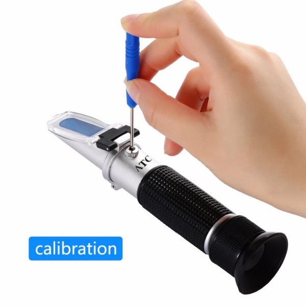 Portable Refractometer 0-10%Brix Digital Test Meter 0-100%Salinity Automatic Temperature
