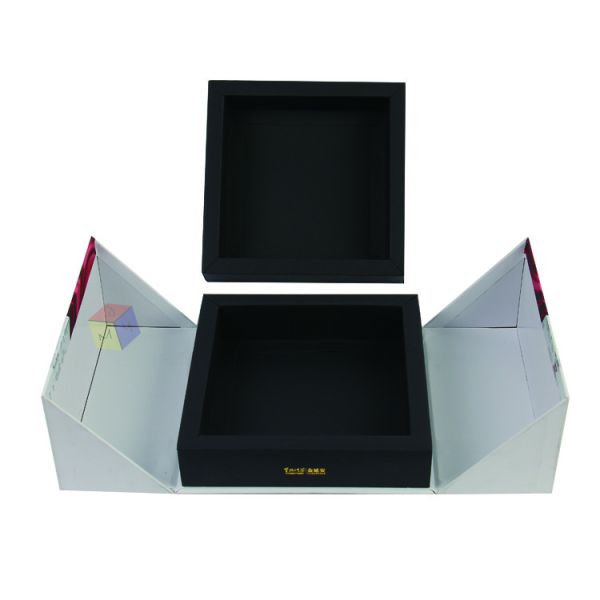 Luxury Double Door Magnetic Take Out Mooncake Pastry Cookies Paper Gift Food Packaging Box Custom cardboard Print