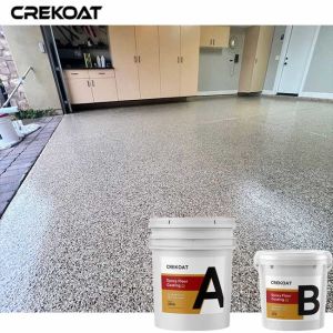 Decorative Color Flakes Clear Epoxy Resin Coating For Swimming Pool Decks
