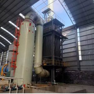High Purification Efficiency Frp Tower / Ammonia / Acid Mist Scrubbing / Gas