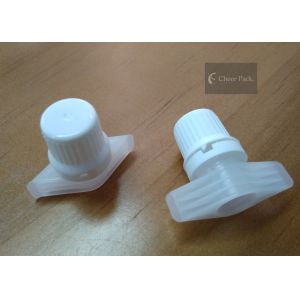 Pure White Plastic Twist Top Cap For Stand Up Pouch OEM ODM Service