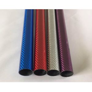 High Modulus Carbon Fiber Products Colourful Kevlar Aramid Carbon Fiber Tube