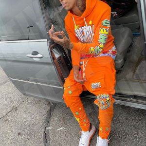 Heavy Cotton Hoodies Custom Screen Print Logo Heavyweight French Terry Hoodies