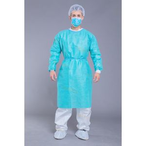 EN13795 Breathable 40G SMS Surgical Isolation Gown